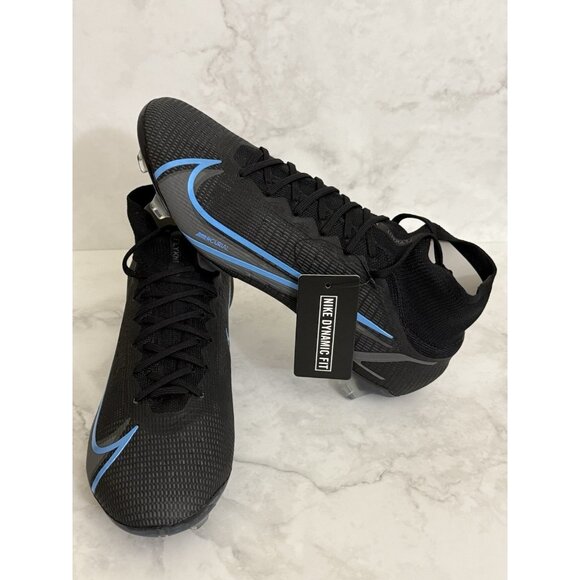 Nike Mercurial Superfly 8 Elite FG Soccer Cleats Black Blue CV0958-004 main image 6